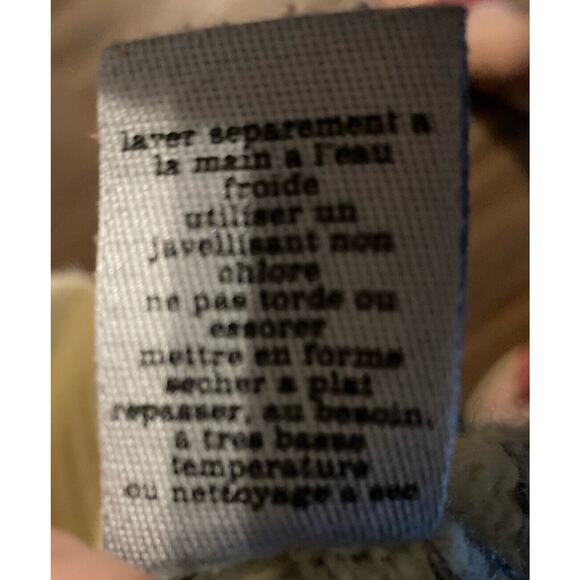 Urban Outfitters Ecote Cream Blue Wool Knit Drape Open Long Cardigan Wm Small*** - Picture 7 of 7